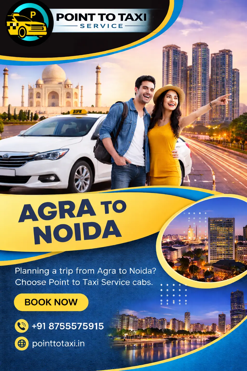 Agra to Noida Taxi Service